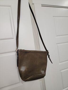 COACH Olive-Tone Duffel Sack Bucket Bag